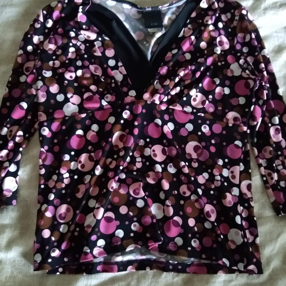 j.t.b. size small 3/4 sleeve blouse